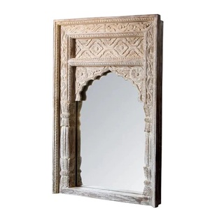 Elegant Statement Mirror for Contemporary Interiors Decorative Arched Detailing with Refined Vintage Character - Product Image 4