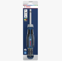 Jeu de tournevis à cliquet industriel, 12 embouts, support magnétique, couple élevé 46 Nm, embouts multiples, acier au chrome-vanadium, souple