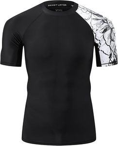T-shirt de sport unisexe à séchage rapide noir UPF50 avec logo frontal 220g Coupe ample Manches longues SFANA SPORTS Spandex/Polyester Gym Workout - Product Image 4