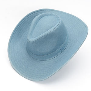 Nouveaux chapeaux bob en jean tendance pour femmes et hommes, casquette de pêcheur décontractée, chapeau de cowboy, chapeaux de soleil d'extérieur - Product Image 2