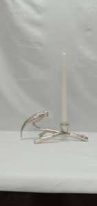 Portavelas de aluminio premium hecho a mano, personalizable, para decoración navideña del hogar y festividades. - Product Image 4