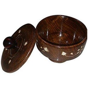 Bols de service à salade modernes jetables en bois de manguier et d'acacia, les plus vendus, vaisselle de fête, prix de gros usine - Product Image 5