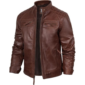 <b>Men's</b> Premium Quality <b>Leather</b> <b>Jacket</b> Fashionable Cow <b>Leather</b> <b>Jacket</b> Winter Motorcycle Racing bomber <b>jacket</b> for <b>men</b> - Product Image 2