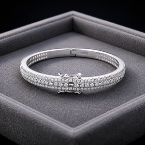 Pulsera de Diamantes CVD con Calidad IGI EF VVS VS en Plata de Ley 925, Joyería de Diseño de Lujo para Mujer, Fabricante - Product Image 5