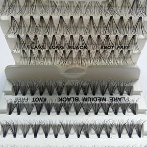 Dark Brown Handmade Flare <b>Lashes</b> Supplier Knot Free <b>Clusters</b> Eyelashes 0.07mm Synthetic Hair Short Medium Long Size Vietnam - Product Image 3