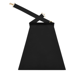 Tablier de Maître Maçon de Loge Bleue - Taille S & C avec Broderie Croix Ankh en Fil d'Or, Tabliers Maçonniques de Qualité Supérieure avec Broderie Détaillée - Product Image 3