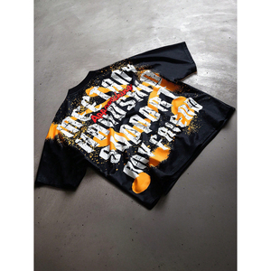 โรงงานผลิตเสื้อยืดแขนสั้นทรงโอเวอร์ไซส์คุณภาพสูงแบบมินิมอลจากผู้ผลิต OEM รับผลิตเสื้อยืดแบรนด์ของคุณเอง ผ้าคอตตอนเนื้อหนา - Product Image 1