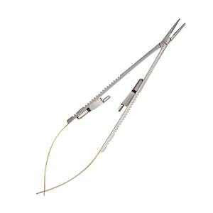 Portaagujas Microquirúrgico Recto Reutilizable Castroviejo 14cm, Puntas 11mm x 0.6mm, Mordazas de Acero Inoxidable Shuja Surgico - Product Image 1