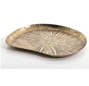 Tableware Decoration Nickel Finished Serving Metal Tray Usage Top Selling Product Custom Shape Sweet or Food Serving Tray - Product Image 2