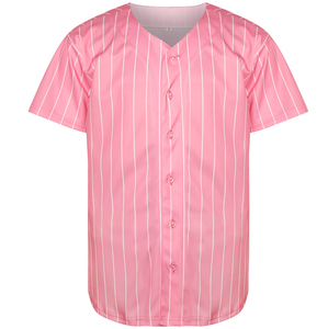 เสื้อเบสบอลคอวีแบบสั่งทำรุ่นใหม่ล่าสุด ผ้าโพลีเอสเตอร์ 100% สำหรับผู้ใหญ่ ออกแบบโลโก้ได้ตามต้องการ ระบายอากาศได้ดี เหมาะสำหรับฤดูร้อน มีไซส์พลัส - Product Image 6