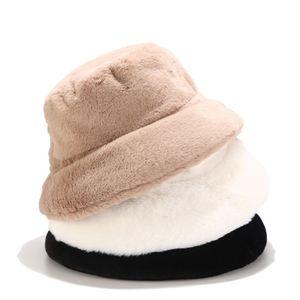 Winter New Solid Color Light Board Bucket Women's Japanese Style Fresh Simple Basin Outdoor <b>Warm</b> <b>Hat</b> - Product Image 1