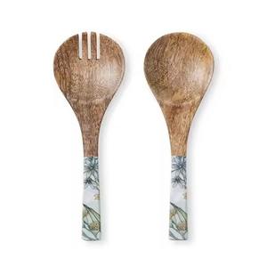 Cuillère de service en bois durable, ustensile de cuisine en bois massif fait à la main pour remuer, mélanger le riz, le curry, la soupe, la sauce, outil de cuisine parfait - Product Image 4