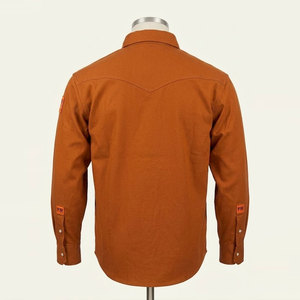 เสื้อเชิ้ตทำงานผ้าฝ้ายสีสันปรับแต่งได้สำหรับผู้ชาย แขนเสื้อกันไฟ ขายส่ง NFP2112 CAT2 ชุดยูนิฟอร์มสำหรับอุตสาหกรรมเชื่อม - Product Image 3