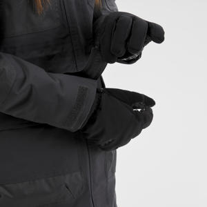 Veste de ski imperméable à capuche pour filles, 10 000 mm, polyester, fermeture éclair, imprimé numérique, style sportif, vêtements d'extérieur pour enfants, coton PP - Product Image 4