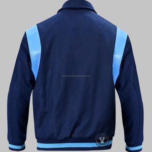 Chaqueta universitaria personalizada directamente de fábrica, chaqueta con letras de béisbol, chaqueta de baloncesto Unisex de calidad premium de lana - Product Image 2
