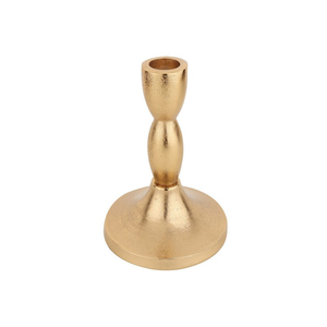 Portavelas al por mayor para decoración del hogar, soporte para velas con acabado en oro rosa, aluminio fundido hecho a mano y personalizado. - Product Image 1