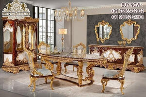 Ensemble de meubles de salle à manger pliables en teck moderne au design élégant avec taille personnalisable Décoration de maison de luxe - Product Image 6