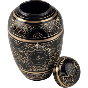 Urnas Clásicas de Metal de Latón Grabadas a Mano para Cenizas de Adultos, las Más Populares para Servicios Funerarios, Suministros Metálicos para Restos, Mayorista - Product Image 6