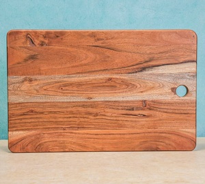 Tabla de Cortar Rectangular de Madera para Picar Verduras, Frutas, Pan y Carne - Product Image 2