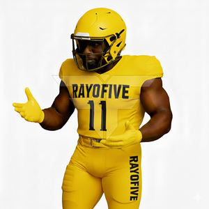 Uniforme de football américain sur mesure, 100% polyester, élégant, short, haute qualité, premium, antibactérien, séchage rapide - Product Image 2