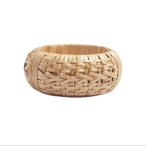Anneau de serviette en rotin au design parfait, anneau de serviette en rotin tressé, anneau de serviette en rotin et jute, décoration de table à prix de gros direct usine - Product Image 1