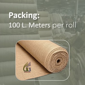 Toile de jute de 72 pouces de large, 9 oz, rouleau de 100 m, 100 % écologique, fabricant de tissu de jute, vente en gros Goodman Global Bangladesh - Product Image 3