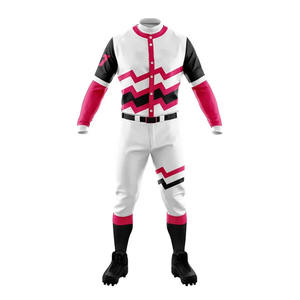 Conjunto de béisbol de tela 100% poliéster elástica en 4 direcciones, nuevo estilo, corte regular, uniforme de béisbol fácil de usar para hombre - Product Image 4