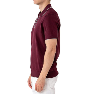 เสื้อเชิ้ตผู้ชายผ้าฝ้ายถักยืดหยุ่น 100% ป้องกันรอยยับ พิมพ์ลายดิจิทัล ปักลาย แต่งขอบตัดกัน มีกระเป๋า สไตล์ลำลอง รับผลิตแบบ OEM - Product Image 6