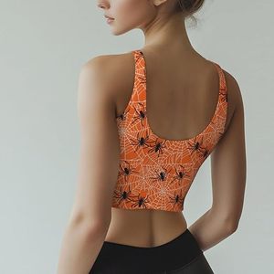 Sujetadores deportivos para mujer con estampado animal, espalda cruzada, para yoga, antibacterianos, de secado rápido, ligeros, transpirables, elásticos en cuatro direcciones, sin costuras frontales, talla mediana. - Product Image 2