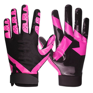 Adjustable Full-Finger <b>Silicone</b> Sports <b>Gloves</b> for Men Women Breathable Anti-Slip Rugby American Football <b>Gloves</b> Wristband - Product Image 4