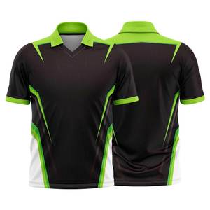 Camiseta de Cricket al por Mayor para Equipos Deportivos Internacionales, Ligera, de Secado Rápido, 100% Poliéster y Mezcla de Algodón, Personalizable, Manga Corta - Product Image 1