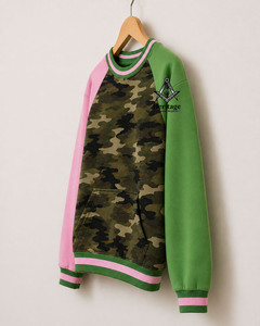 Sudadera HMR de Alta Calidad, Unisex, Oversize, de Felpa Francesa, Algodón Alpha Kapa, Cuello Redondo, Color Sólido, Hombros Caídos - Product Image 2