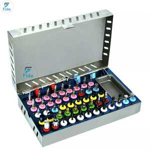 FIDA - Juego de 50 Piezas de Implantes Dentales de Acero Inoxidable Universales, Expansor de Hueso, Brocas de Compresión Cónicas Reutilizables, ISO13485, para Dentistas - Product Image 1