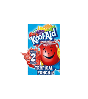 Poudre de punch tropical non sucrée Koool Aid standard, 0,16 oz, paquet de 192 pour la distribution
