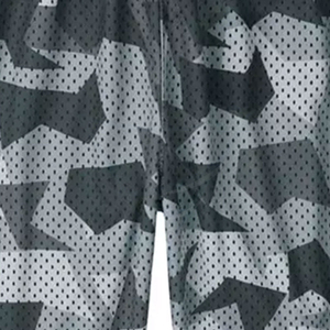 Double <b>Layer</b> 100% Cotton Mesh Shorts High Quality Breathable Eco-Friendly Quick Drying <b>Mid</b> Waist Drawstring Closure Custom Men - Product Image 3