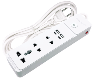 Zócalo de extensión OMINSU OS02 con 3 salidas de CA, 2 USB A y 2 USB C para oficina en casa - Product Image 2