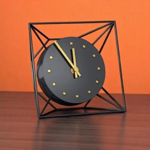 Designer Stylish Desk/Tabletop <b>Clock</b> with Quartz Movement Snooze Function & Luminova-Traditional Design Home Decor Gift - Product Image 1