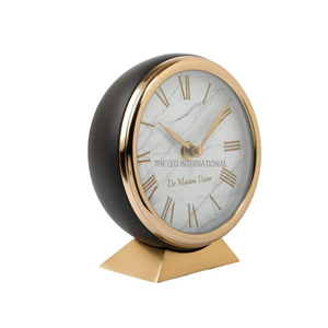 Wooden Material Oval Shape Brown Finished Table Clock Luxury Table Top Decoration Hot Selling Highest Quality Table Clock - Product Image 2