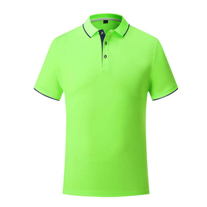 Men's <b>Blue</b> Short Sleeve <b>Polo</b> <b>Shirt</b> Knitted Solid Color Casual Style Regular Fit Button Front Design - Product Image 6