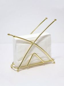 Gold Metal Tissue Box Cover Napkin Holder Geometric Tabletop <b>Paper</b> Holder for Home Kitchen Dining Room - Product Image 3