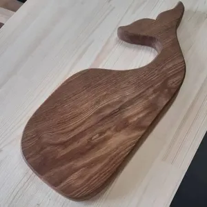 Planche à découper en bois écologique AXIOM, grande taille, pour travaux de découpe intensifs, taille personnalisable, épaisseur 1,5 cm, fabriquée à la main - Product Image 2