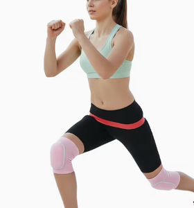 Genouillères pour femmes, éponge rose respirante, épaisses, à enfiler, protection contre les chocs pour l'entraînement au volley-ball, toutes saisons - Product Image 1