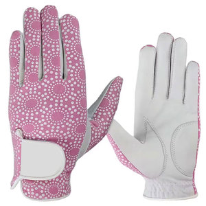 Guantes de golf transpirables de piel de oveja suave con marcador de bola para mano izquierda, para hombres y mujeres, al por mayor. - Product Image 1