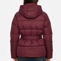 Veste matelassée imperméable et respirante à capuche pour femme, manteau d'hiver matelassé, fermeture éclair intégrale, vêtements d'extérieur décontractés, streetwear