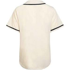 Camiseta de Béisbol Unisex de Manga Corta, Color Sólido, Cierre de Botones, Poliéster, Ropa Deportiva para Adultos - Product Image 2