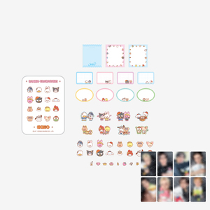 Stray Kids TIN CASE <b>STICKY</b> <b>NOTE</b> SET - SKZOO X SANRIO CHARACTERS Children's Paper & Plastic Music Keyring - Product Image 1