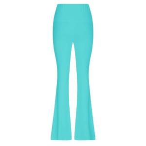 Women's High Waist Flared Joggers <b>Yoga</b> <b>Pants</b> Solid Color Knitted Elastic Waist Flat Front Full Length Loose <b>Baggy</b> Polyester - Product Image 6