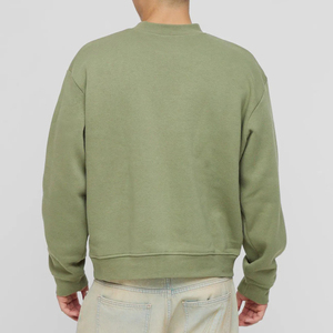 Sweat-shirt en molleton uni pour homme, col rond, design tendance, fabrication sur mesure OEM, manches longues, grande taille - Product Image 1