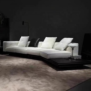 Ensemble de canapés en bois Meubles élégants ensembles de canapés de salon Alibaba et conceptions d'angle italiennes - Product Image 3