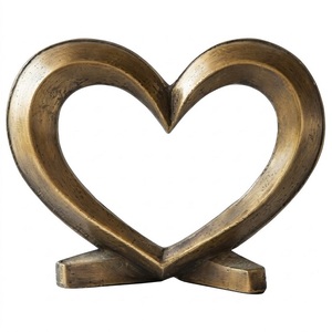 Wholesale Indian Manufacturer Handcrafted Heart Shape Metal Paper <b>Weight</b> For Elegant Workspace For Holding Loose Paper - Product Image 6